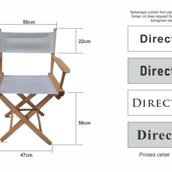 Kursi Sutradara Lipat Chair / Kursi Make Up