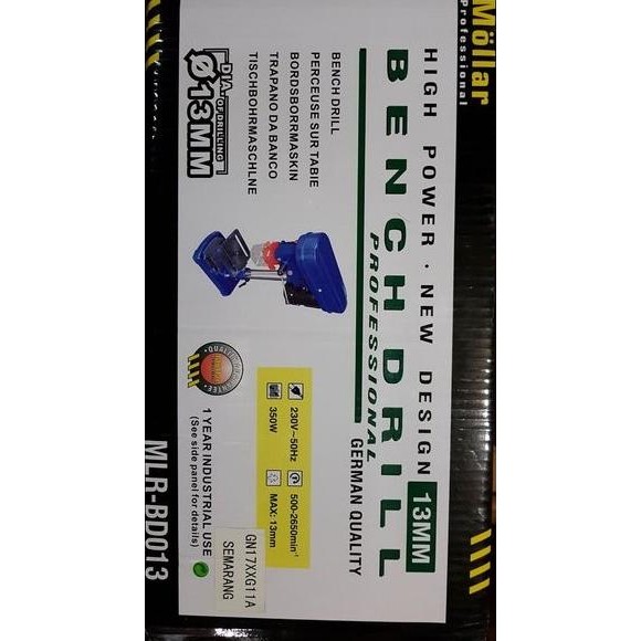 Mollar Mesin Bor Duduk 13 Mm Bench Drill Skls Oscar