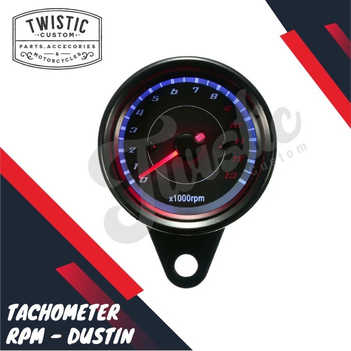 Speedometer Tachometer Rpm Meter Analog Dustin Motor Custom Universal Hvr