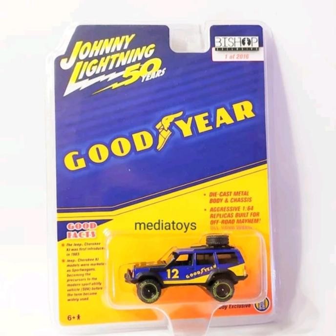 diecast johny lightning jeep cherokee xj goodyear