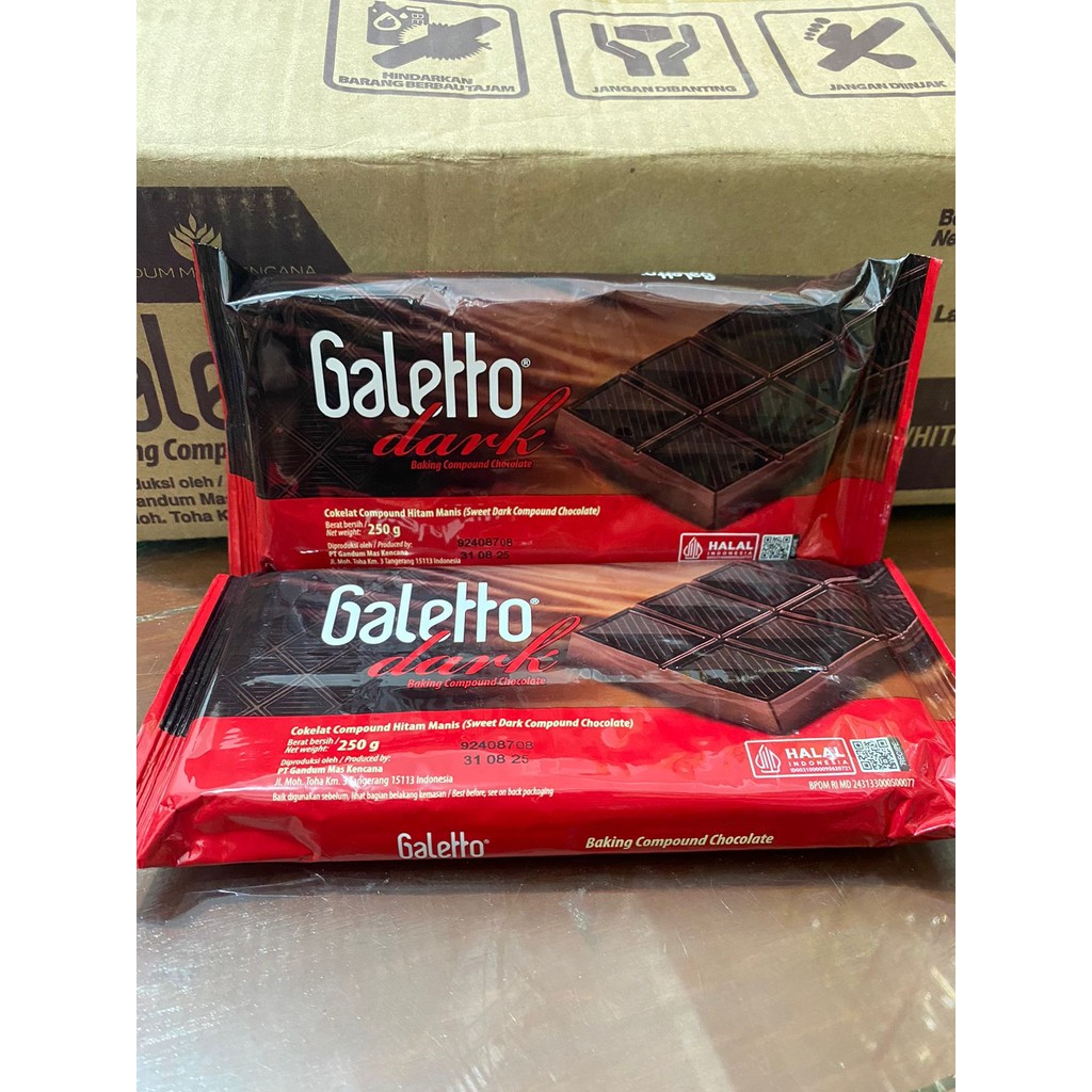 

Galetto Dark Compound Coklat Batang 250GR