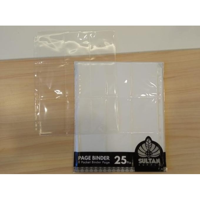 

Sultan Binder Page 9 Pocket Page Clear Bening 25 pcs