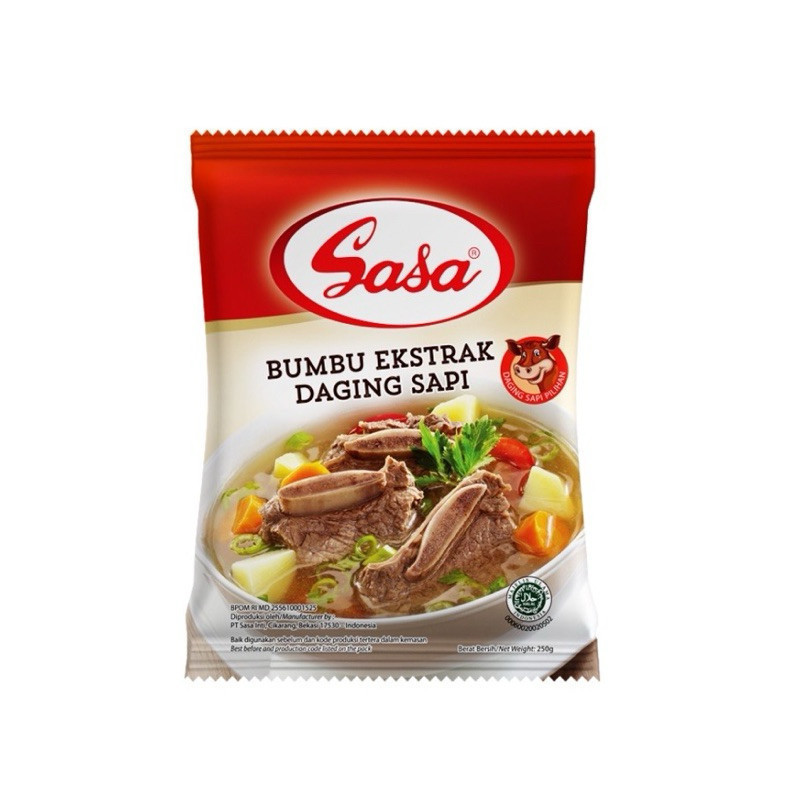 

Sasa Bumbu Ektrak Sapi kemasan 250gr