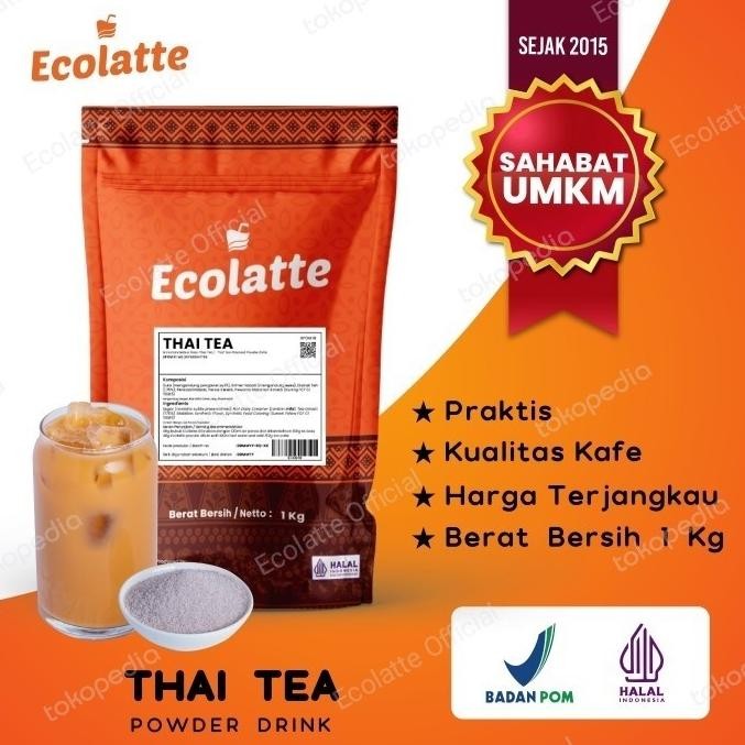 

NEW PRODUK ECOLATTE THAI TEA KEMASAN 1KG !!!!!