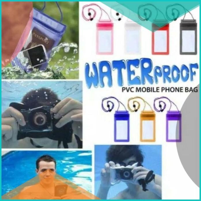 plastik hp anti air XL kantong hp anti hujan plastik kamera anti air