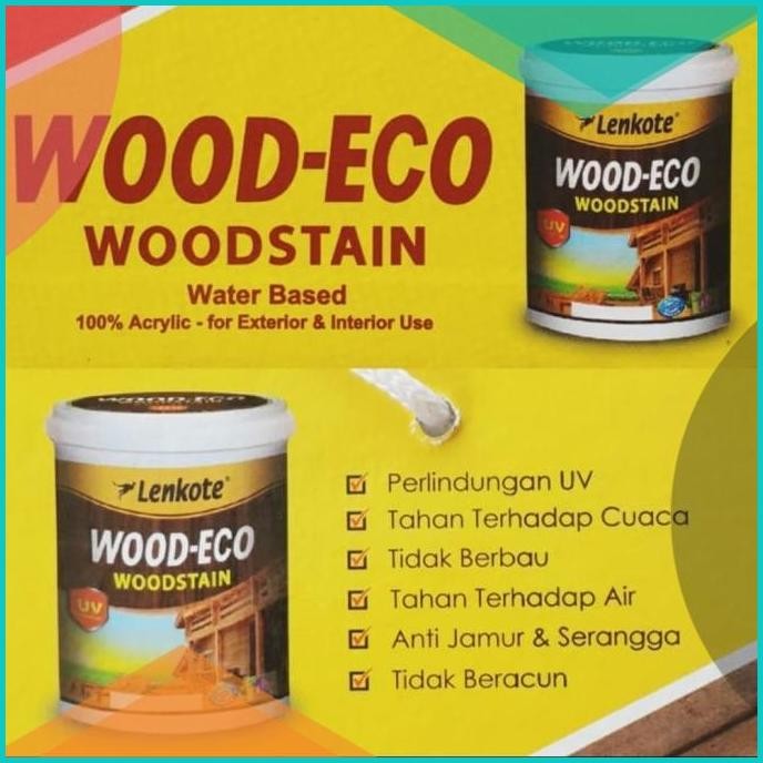 POLITUR VERNIS KAYU LENKOTE WATER BASE 0.9L/ PLISTUR KAYU PERNIS KUSE