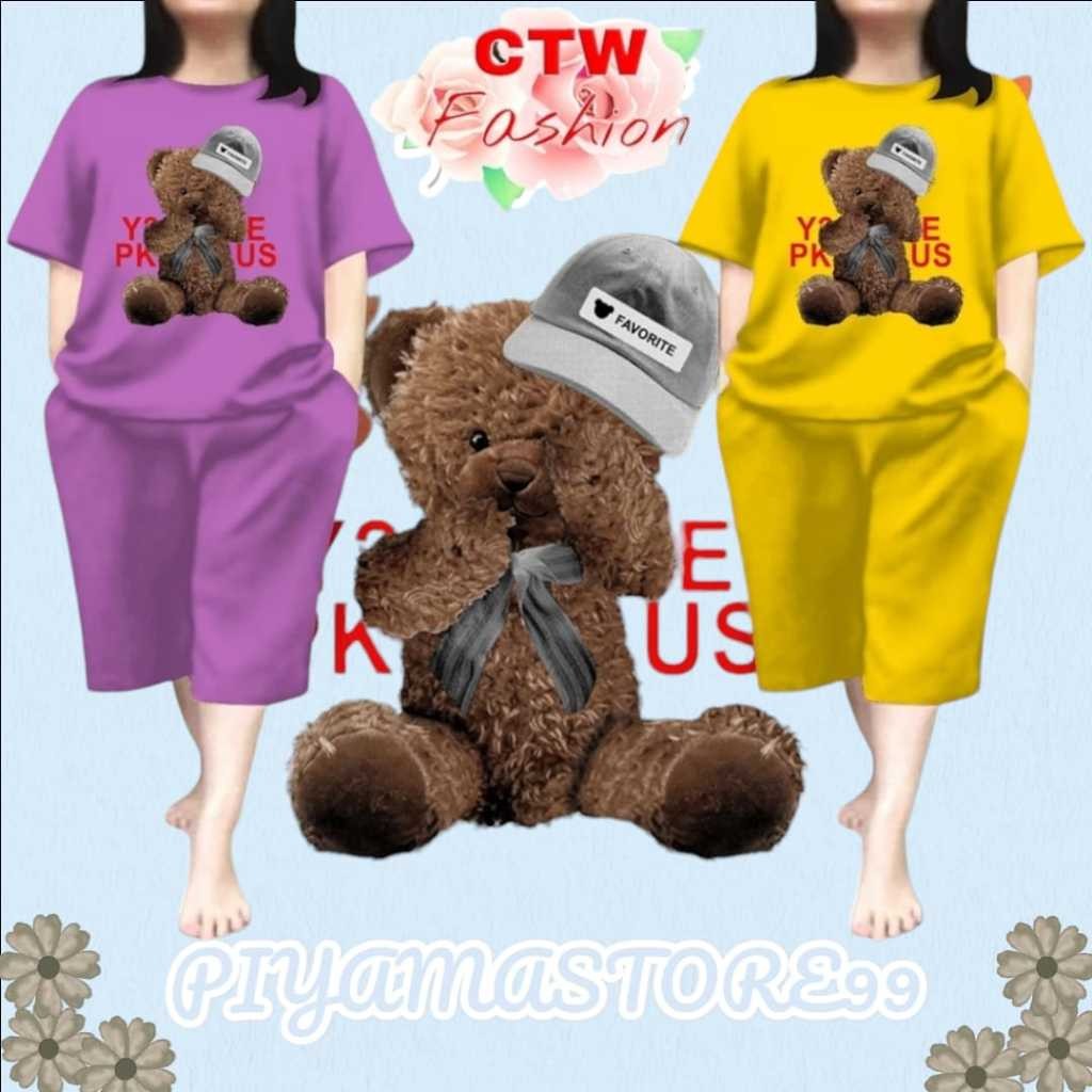 Babydol Wanita Terbaru2024 Oneset Bumil Busui Korean Style Atasanbawahan Wanset Prmpuan Baju Tidur C