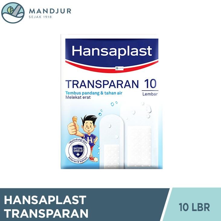 _* HANSAPLAST PLESTER TRANSPARAN 10 LEMBAR - PLESTER TRANSPARAN ANTI AIR *_