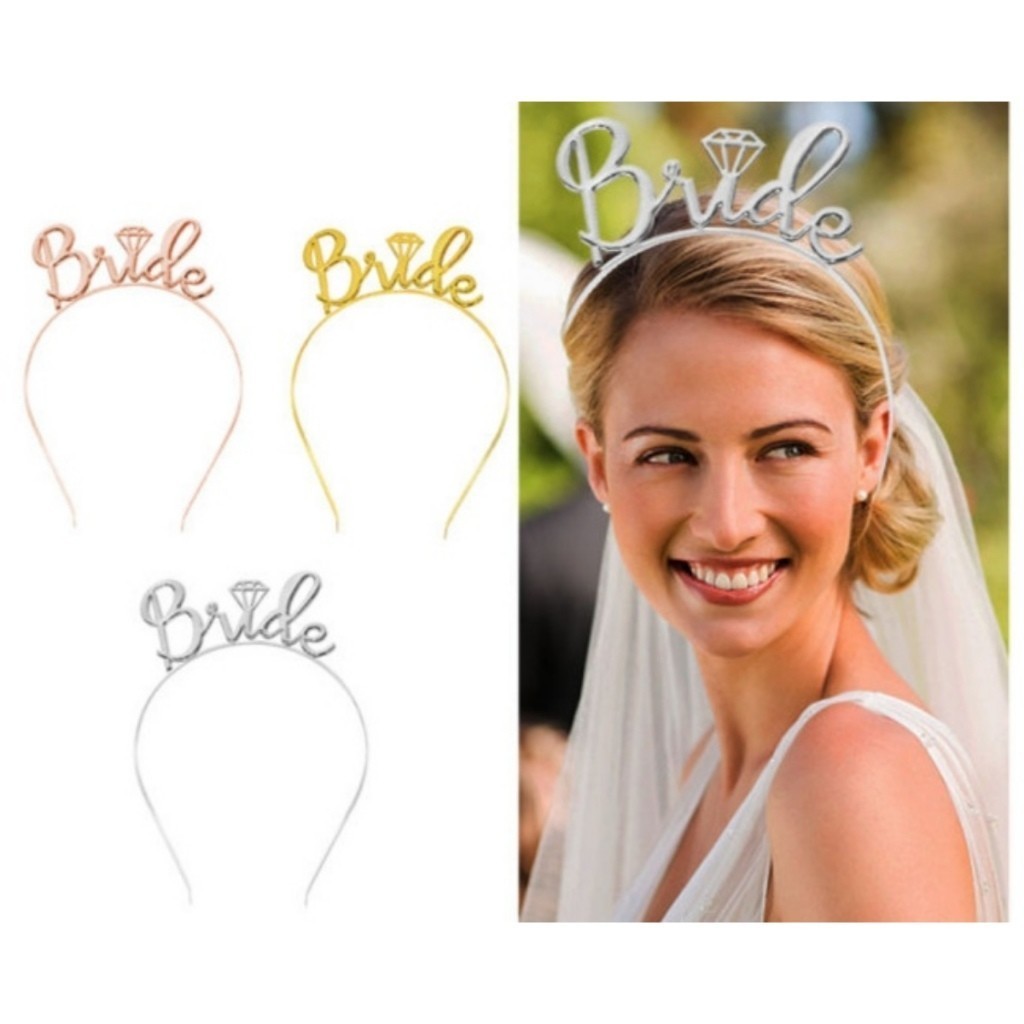 Bando Plastik Bride To Be.  Headband Mahkota Bridal Shower. BANDO PLASTIK.