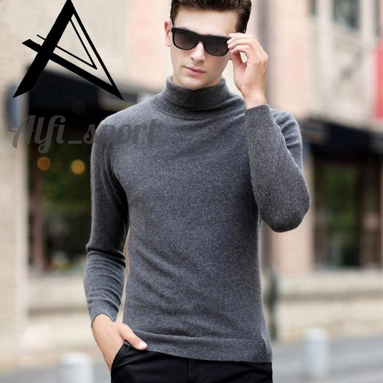9.9 Turtle Neck Pria Kaos Turtleneck Pria Lengan Panjang Kaos Turtle Neck Pria Inner Turtleneck  Baj