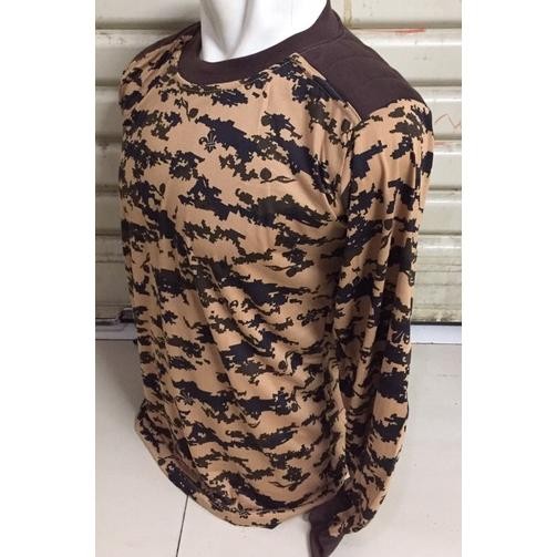 Hot Kaos Loreng Pramuka Lengan Panjang/Kaos Pramuka Loreng Lengan Panjang Garansi