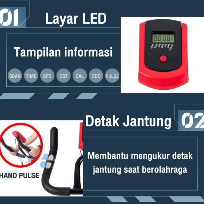 B&G Sport Alat Peralatan Olahraga Spin Bike S303(Black)