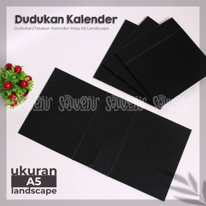 

Grosir J_oo Dudukan Tatakan Kalender Linen Meja Cover Ring Spiral A5 Landscape Elegan