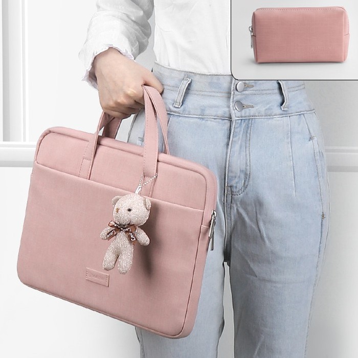 

Set 3 In 1 Tas Laptop Tahan Air Uniseks Tas Laptop Liner Casing Notebook Lengan untuk Macbook Air Pro 11 12 13 15 16 2019 2020 A2179 A2141 Inci dengan Tas Daya Kecil + Hadiah Beruang Kecil |D57BB33C|