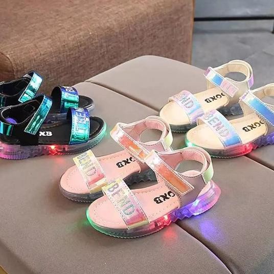 Bayar Ditempat Sepatu Sandal Led Anak Cewek Cowok