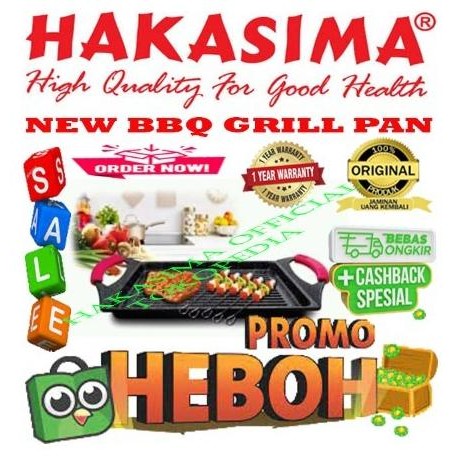 TERBARU HAKASIMA BBQ GRILL PAN NEW ALAT MASAK SERBAGUNA PANCI WAJAN PEMANGGANG