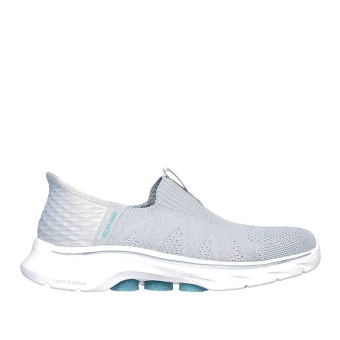 Baru Skechers Slip Ins Go Walk 7 Women'S Sneakers - Grey Original Kekinian