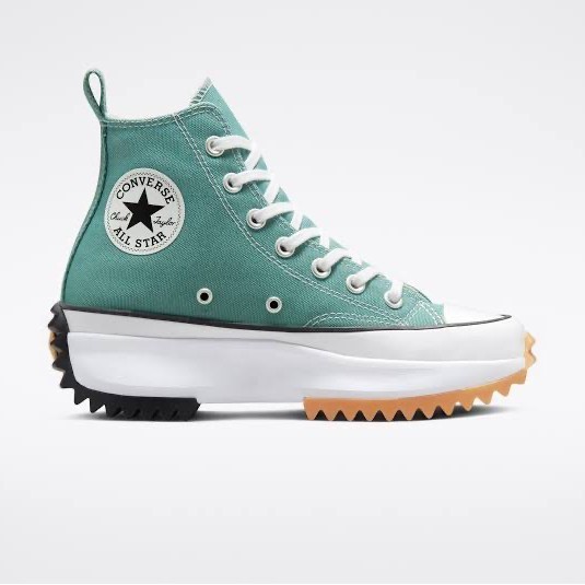 Baru Converse Run Star Hike Hi Jade Green Original 100% Kekinian