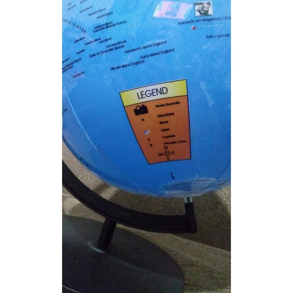 

TERLARIS Globe bola dunia / peta bulat planet bumi Atlas h-4