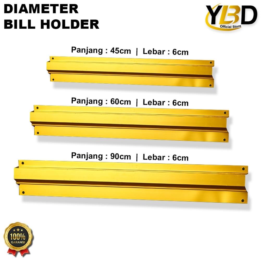 

VIRAL Bill Holder/ Receipt Holder/ Capitan Nota Stainless 45x6 cm/60*6cm/90*6cm / Alat Takeaway dapur / Receipt Holder / Penjepit Kertas Bon Bill Tab Grabber Aluminum Bill Holder Restaurant Getra Cafe / bill holder restaurant Is75
