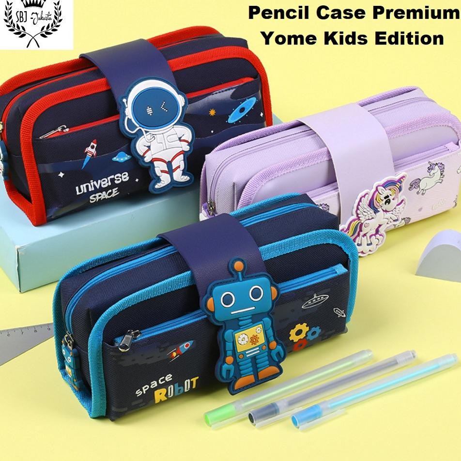 

SPECIAL Tempat pensil Kotak pensil softcase muat banyak Yome Premium gha-68