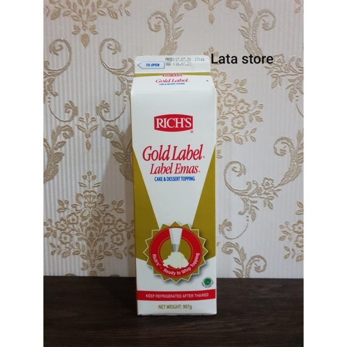 

Gold Label Whipping Cream 907 G
