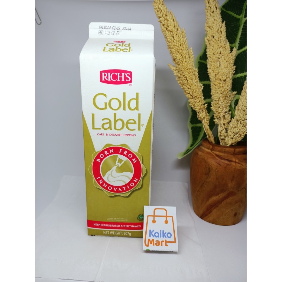 

RICH WHIP TOPPING GOLD LABEL 907ML