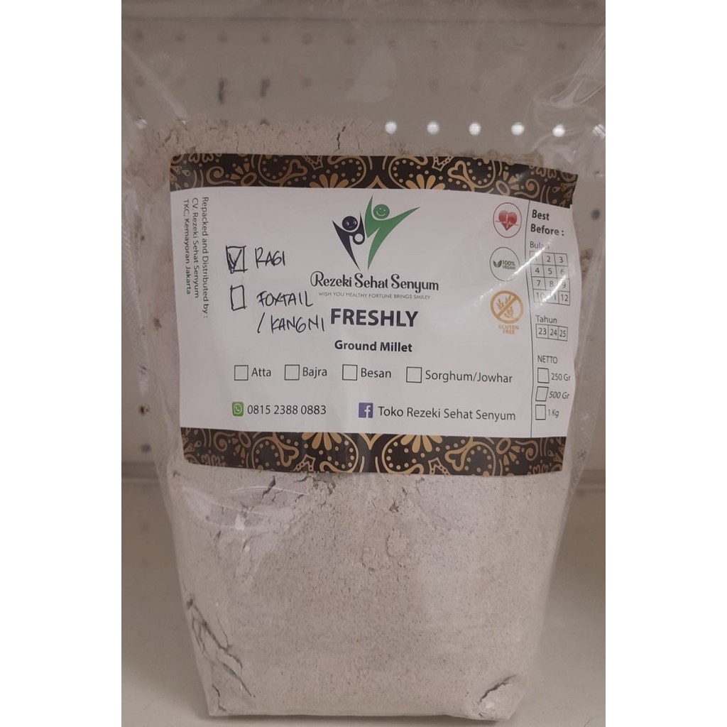 

Tepung Ragi / Ragi Flour / Finger Millet Powder Premium 1kg