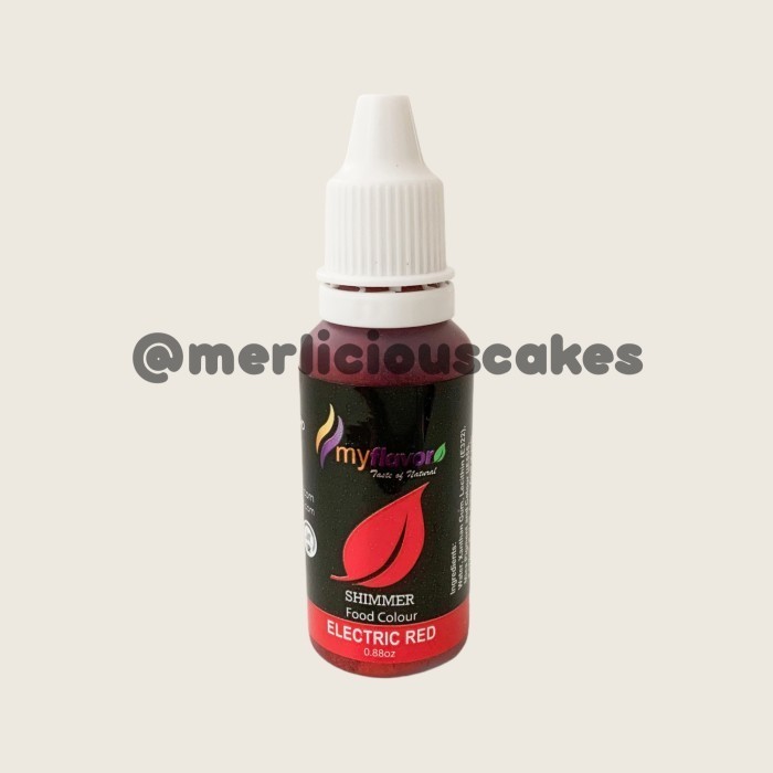 

My Flavor Electric Red Shimmer for Cake Painting Pewarna Makanan Halal