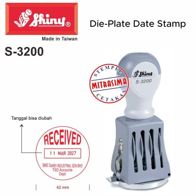 

Stempel Shiny S-3200 ( Custom Die Plate Dater S3200 Tipe S 3200 ) Tersedia