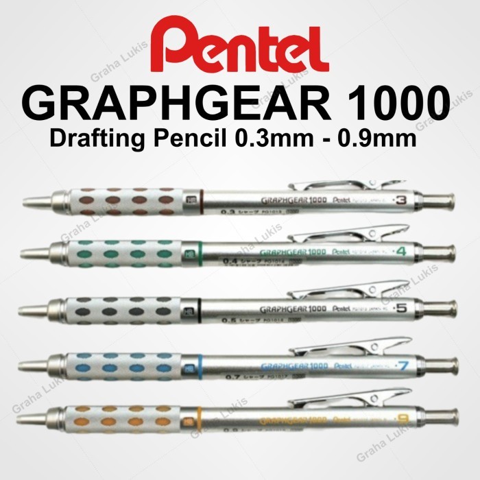 

Ready Pentel Graph Gear 1000 Drafting Pencil - 0.5 mm
