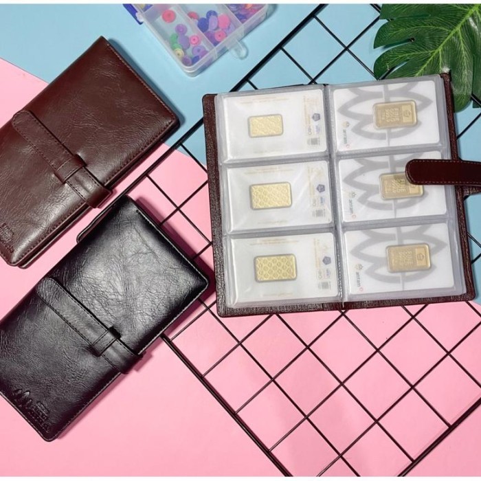 BERGARANSI 6.6 Dompet Logam Mulia Album Lm 3 Susun Emas Batangan Tempat
