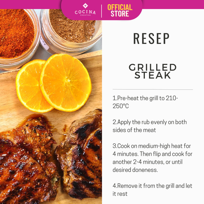 

Cocina Creativa Mojo Chien Rub - Grill Series - Bumbu Masak