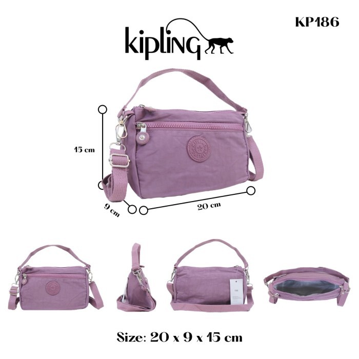 BERKUALITAS TAS SELEMPANG WANITA+KIPLING 186+2 RES+BAHAN PARASUT