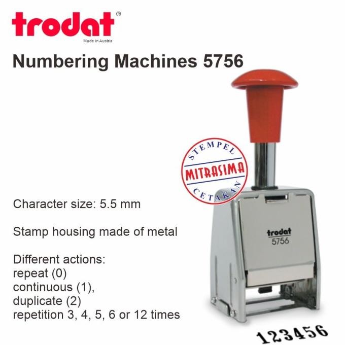 

Produk Hits Trodat 5756 - Numbering Machines - Stempel Nomorator Otomatis Berputar