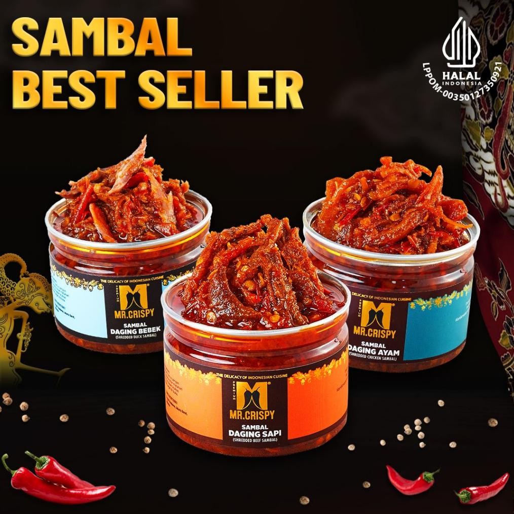 

Sambal Daging Bebek/Ayam/Sapi/Sambel Mr.Crispy