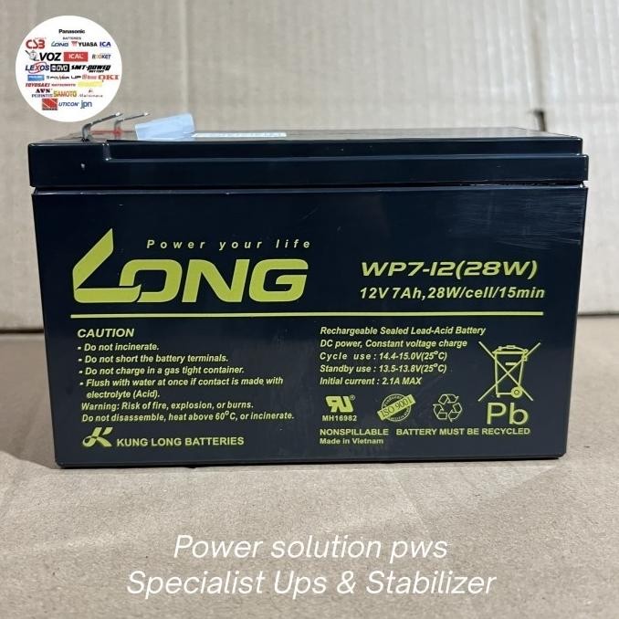 Aki Battery LONG WP7-12 28W WPS7-12 12V 7Ah Accu Aki UPS APC original