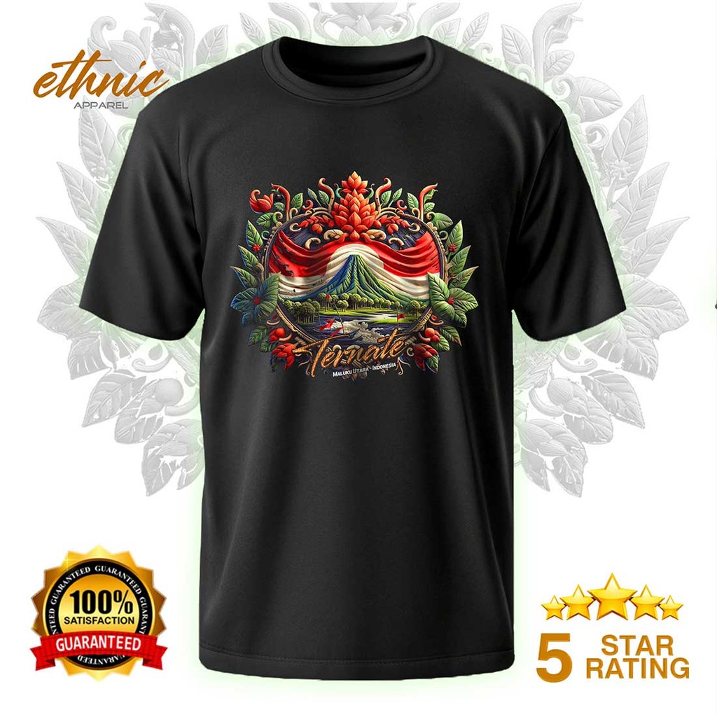 T-shirt Kaos Distro TERNATE - MALUKU UTARA - Premium Quality - TTEX2