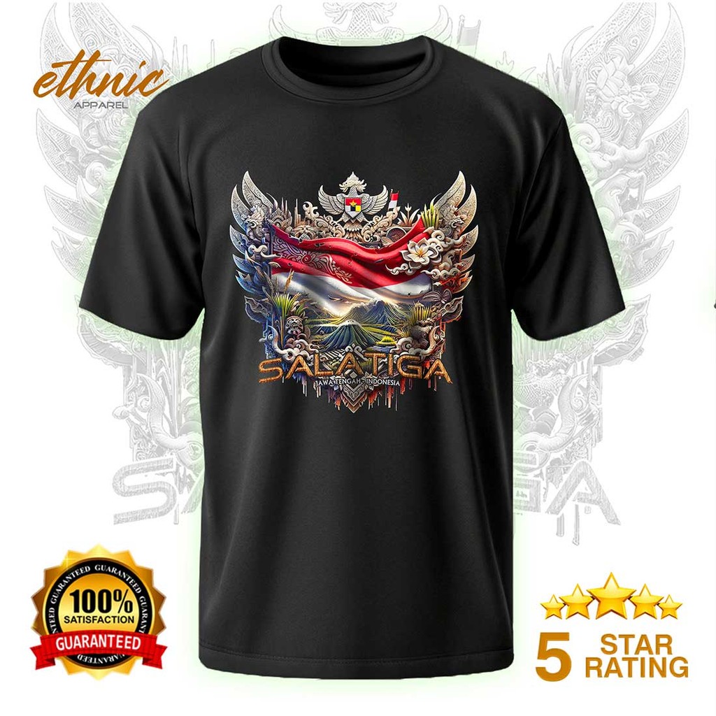 T-shirt Kaos Distro SALATIGA - JAWA TENGAH - Premium Quality - SLTX1