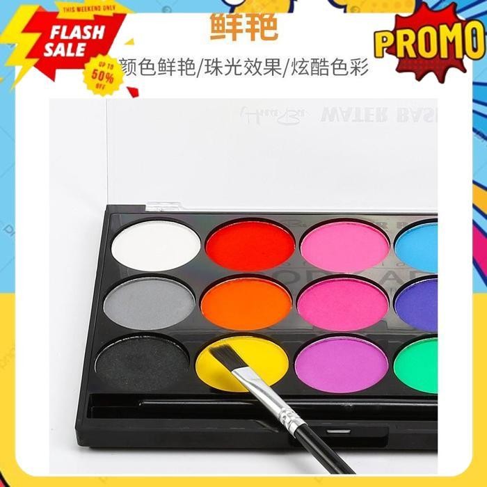 

SALE FPWC PALET 15 WARNA FACE PAINT WATERCOLOR PAINTING MAKEUP OIL SPECIAL FURUBA