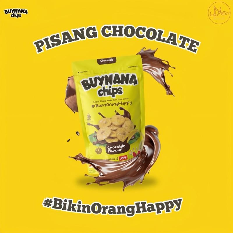 

Buynana Chips Keripik Pisang Rasa Chocolate Cokelat Coklat