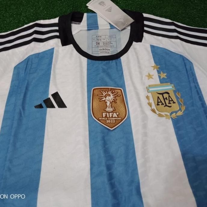 Jersey Argentina Player Issue Bintang 3 Jersey Juara Dunia Full Path