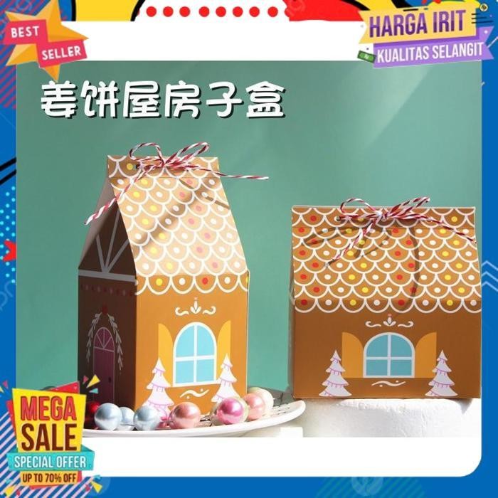 

PROMO BXGB PAPERBAG GINGERBREAD HOUSE BOX KOTAK NATAL CHRISTMAS BINGKISAN FURUBA