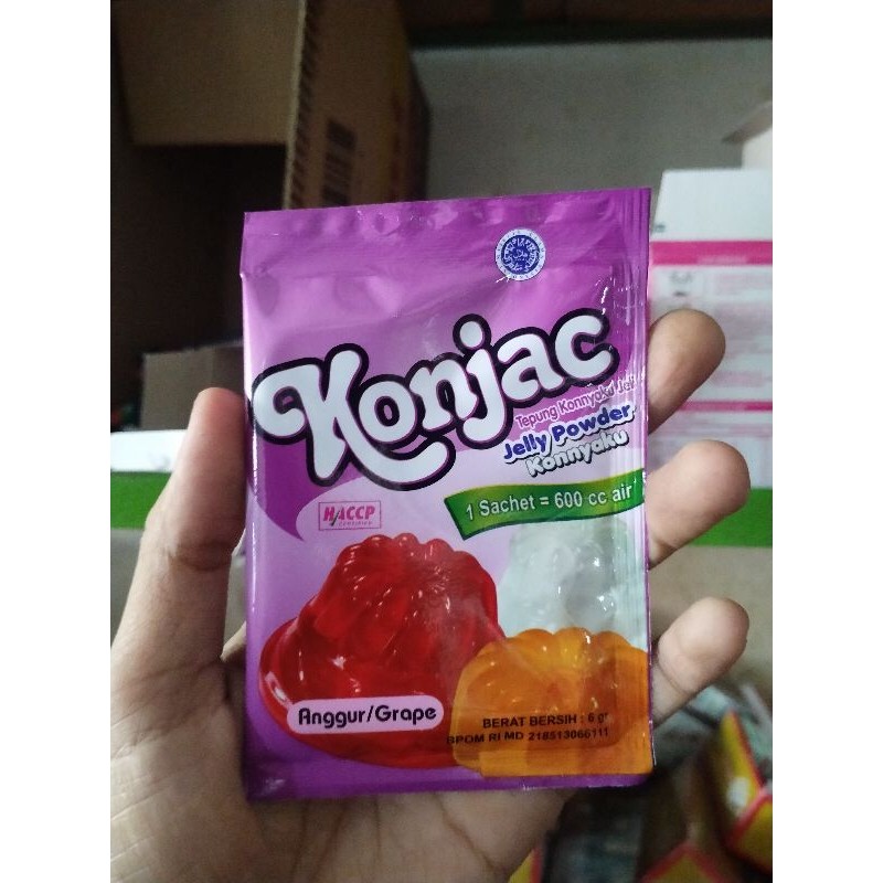 

Konjac Anggur/Grape Tepung Kenyalku Jeli Jelly Powder Konnyaku 6 gram