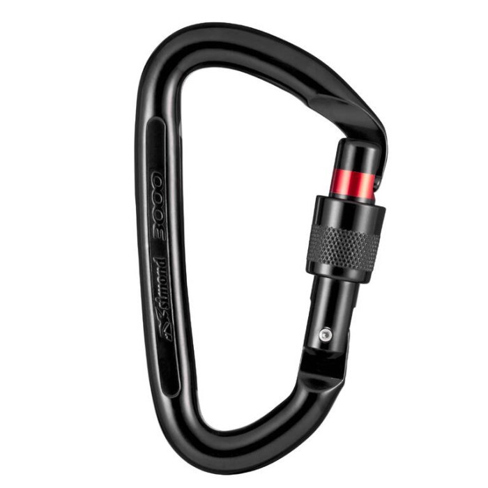 Plan Karabiner Panjat Tebing Climbing Screwgate Simond Carabiner 3000 30Kn