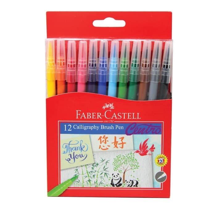 

Ba Faber-Castell Calligraphy Brush Pen Set 12 Kuas Kaligrafi Lettering