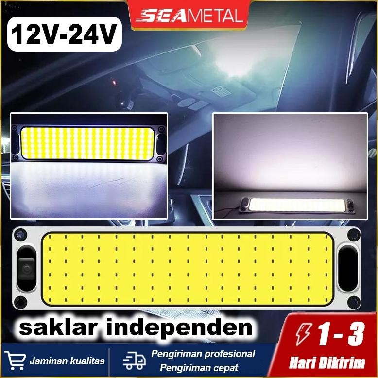 Termurah Seametal Lampu Led Cob Super Terang 12Volt 24Volt Plafon Plafon Kabin Mobil Truk Lampu Taha