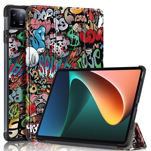(PROMO) FLIP CASE XIAOMI PAD 6 MI PAD 6 11 INCH MOTIF GRAFITI LEATHER BOOK COVER TABLET STANDING