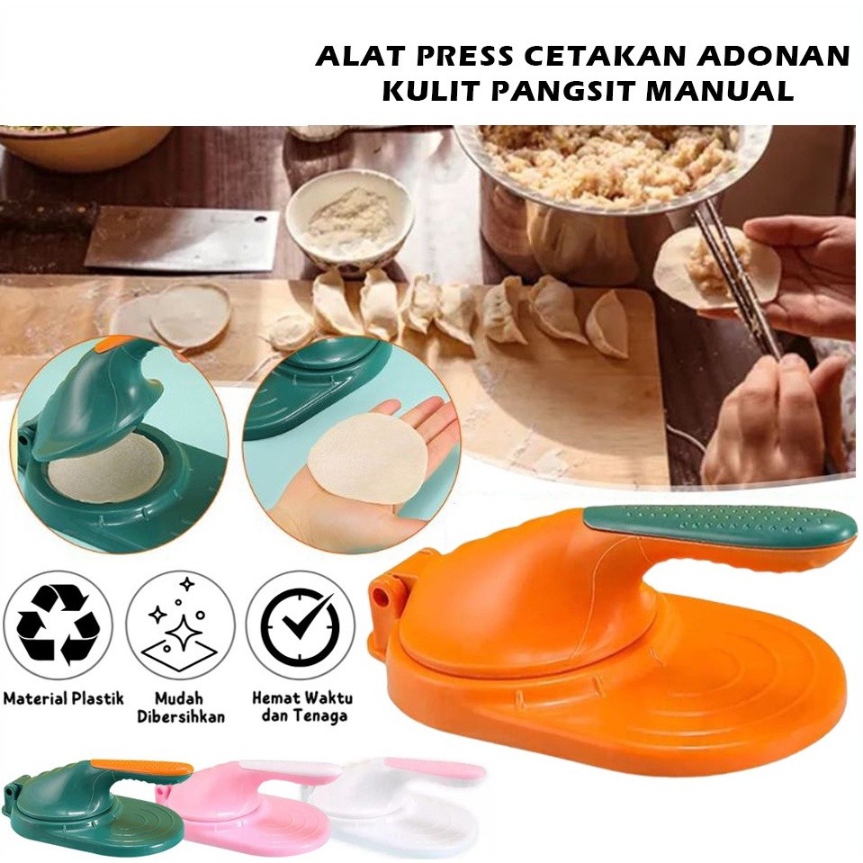 Alat Press Cetakan Adonan Kulit Pangsit Pastel Dumpling Maker Manual