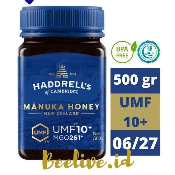 

Madu Haddrells Manuka Honey Umf 10+ Mgo 263+ 500Gr